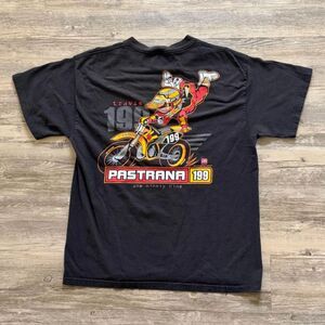 Vintage Travis Pastrana SFX 199 Motocross Dirtbike T-Shirt Size L